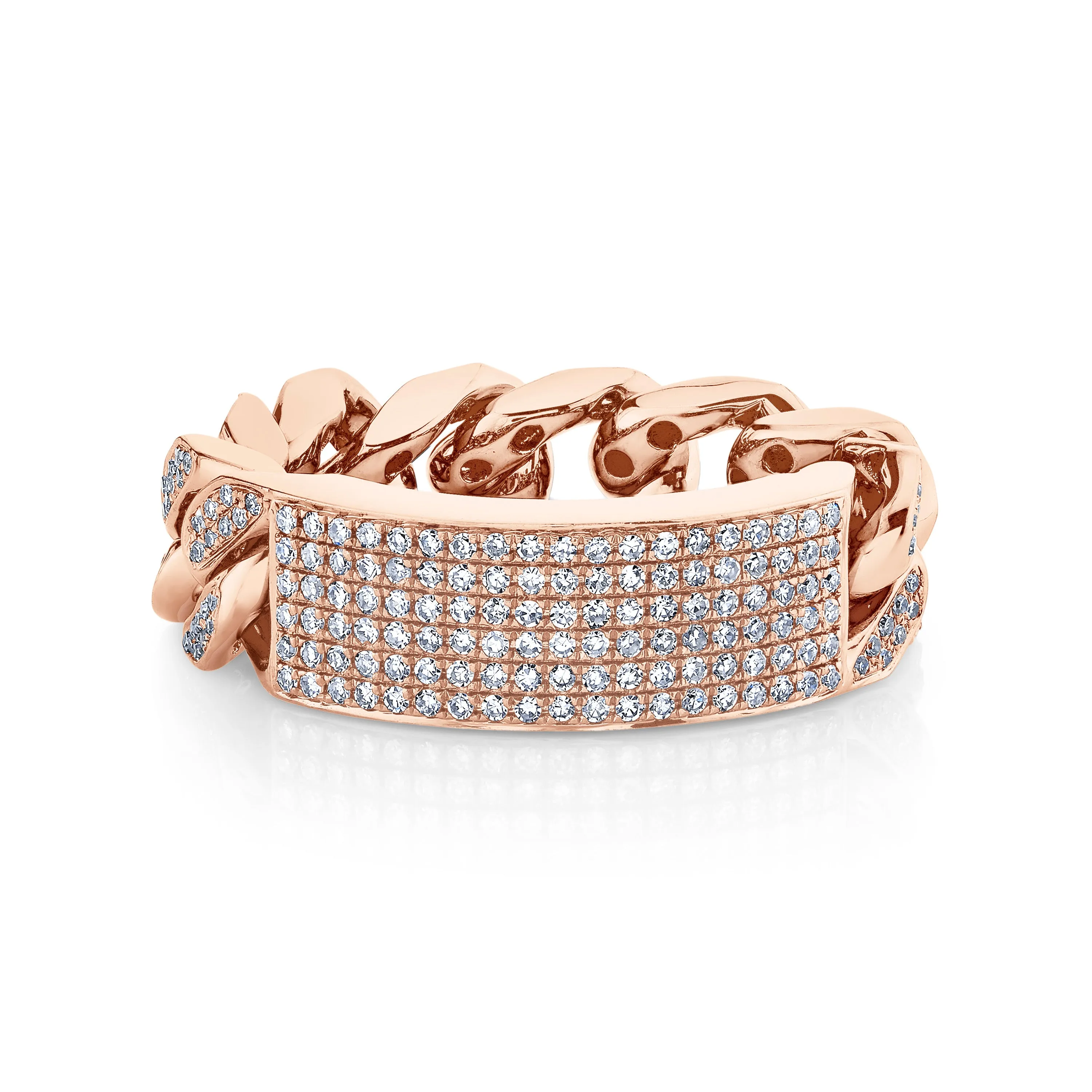 MEN'S DIAMOND PAVE ID RING