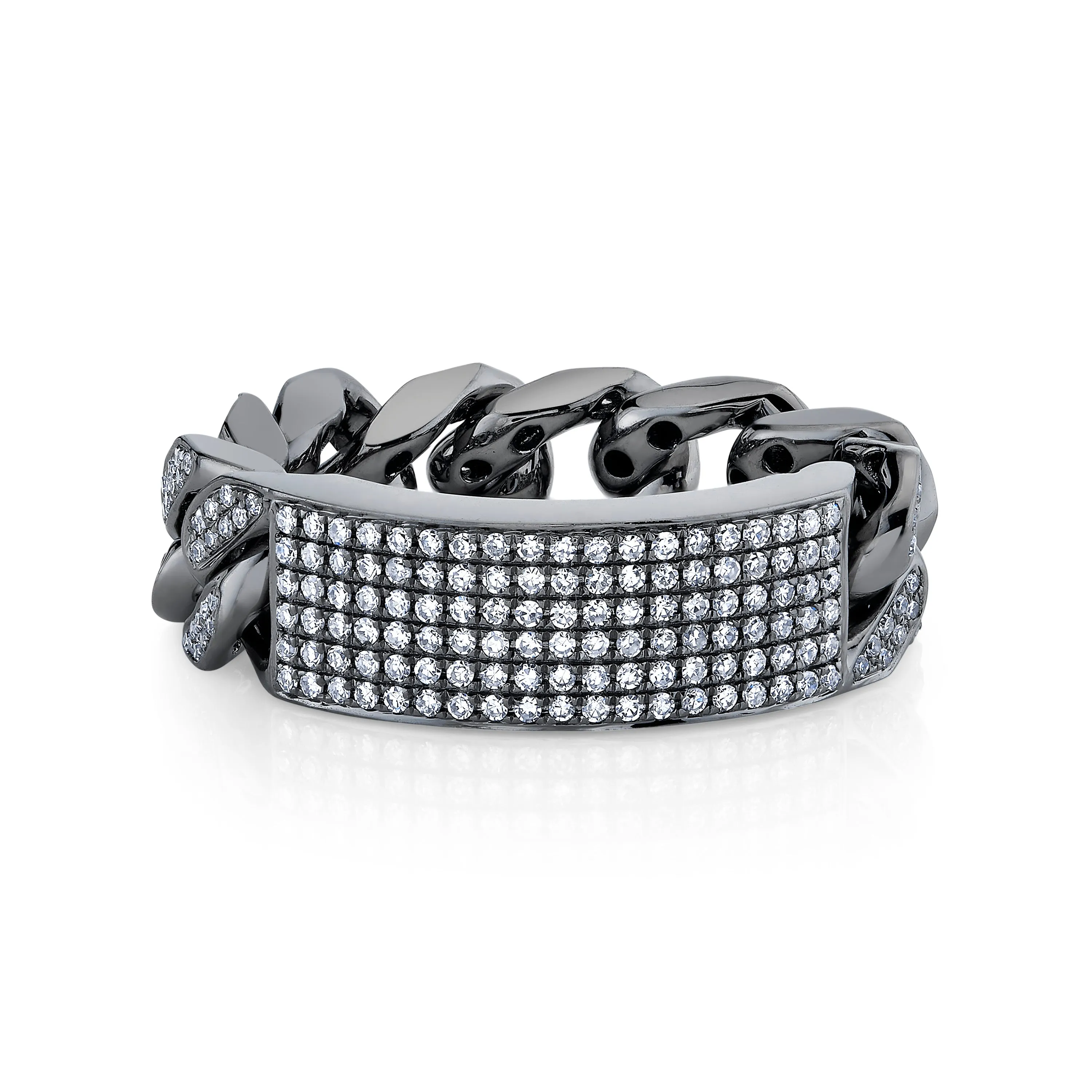 MEN'S DIAMOND PAVE ID RING