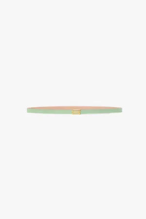 Micro Frame Belt In Jade Grained Leather