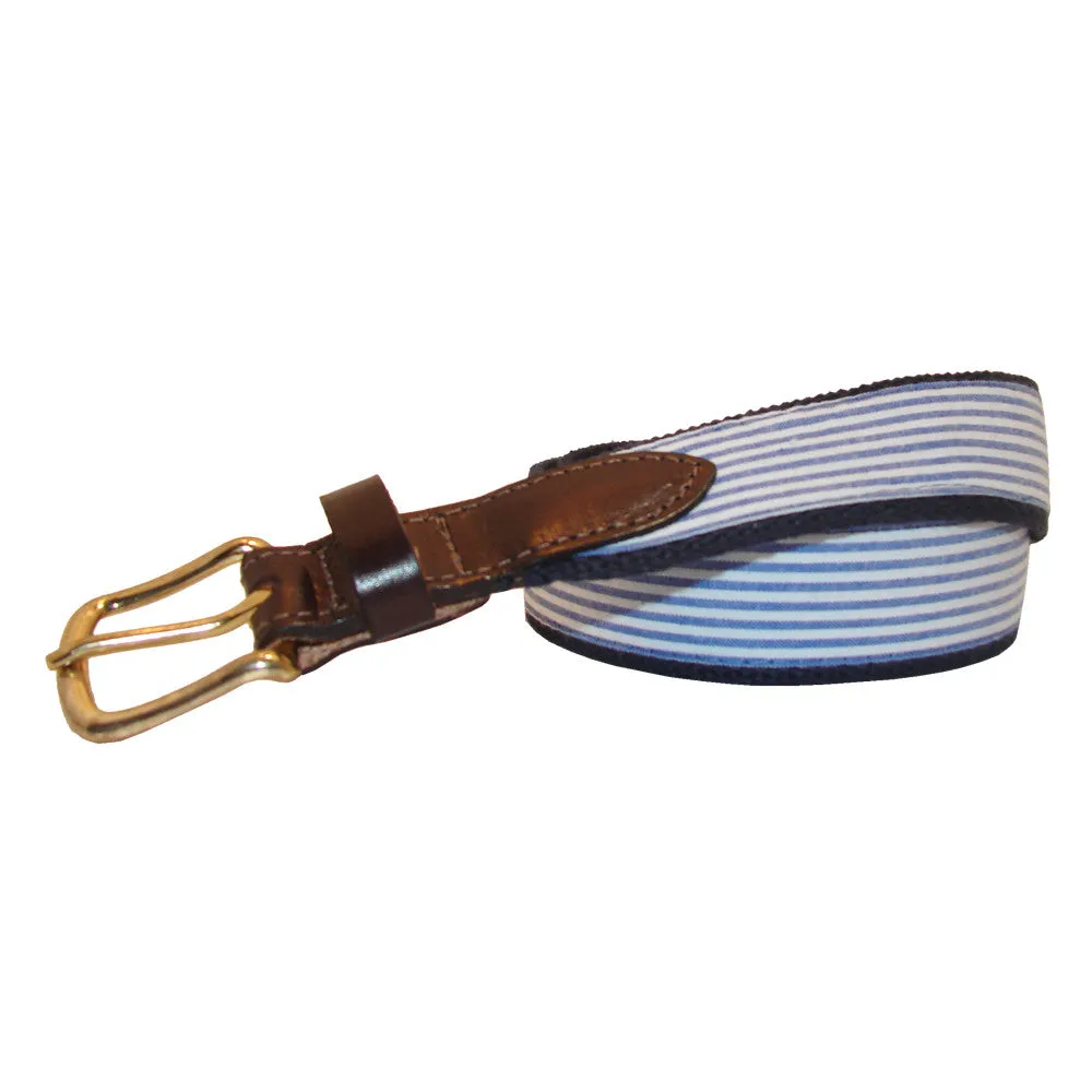 NOLA Navy Boys’ Seersucker Club Belt