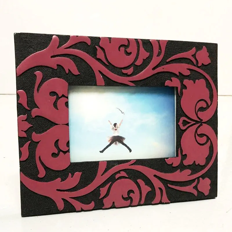 Picture Frame Pink Damask