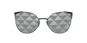 Prada Irregular Non-Polarized Sunglasses - Black/Gray Tampo Triangle