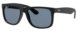 Ray-Ban Mens Justin Classic Polarized Sunglasses - Black/Blue Gradient