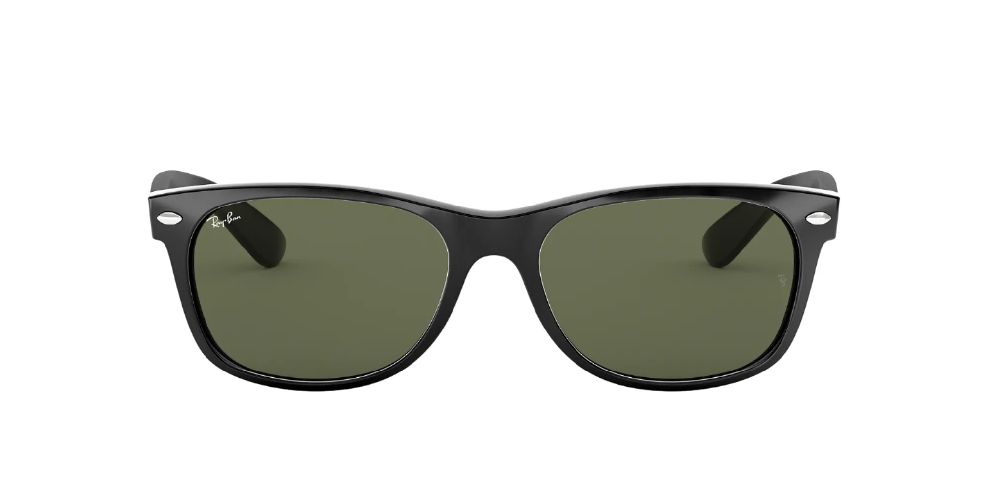 Ray-Ban New Wayfarer Polarized Sunglasses - Black/G-15 Green