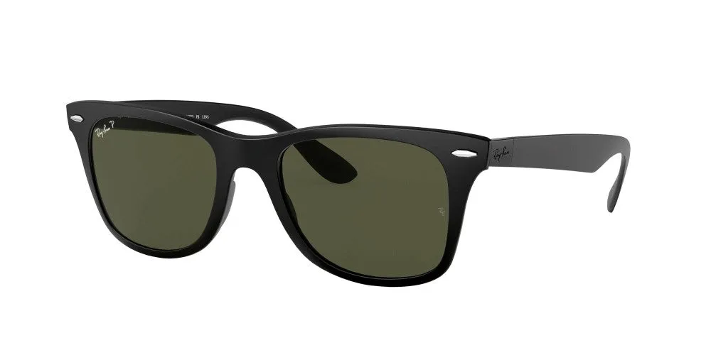 Ray-Ban Wayfarer Liteforce Non-Polarized Sunglasses - Matte Black/Green