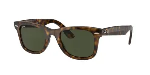 Ray-Ban Wayfarer Non-Polarized Sunglasses - Light Havana/G-15 Green