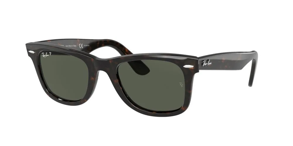 Ray-Ban Wayfarer Polarized Sunglasses - Tortoise/Green