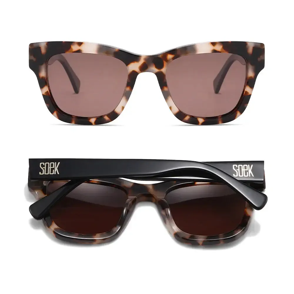 Soek Sunglasses - Collide Sandstone -Bio Acetate Tortoise Frame