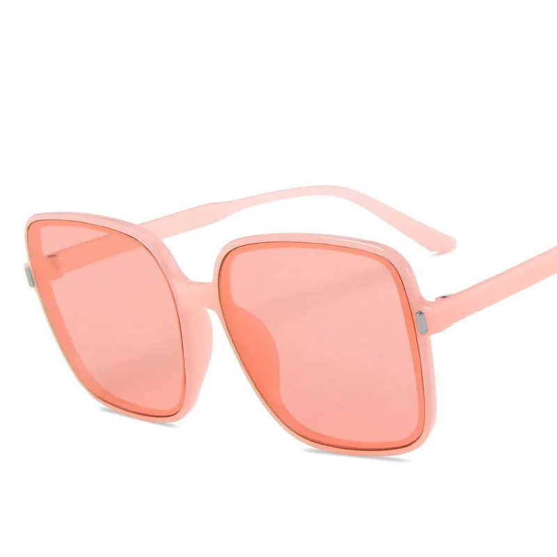 Statement Style Oversized Square Rice Nail Sunglasses, lioness-love