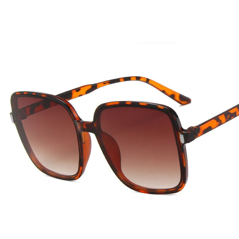 Statement Style Oversized Square Rice Nail Sunglasses, lioness-love