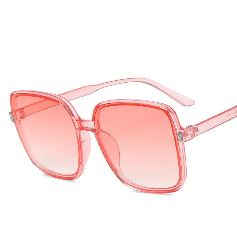 Statement Style Oversized Square Rice Nail Sunglasses, lioness-love