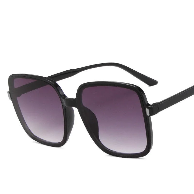 Statement Style Oversized Square Rice Nail Sunglasses, lioness-love