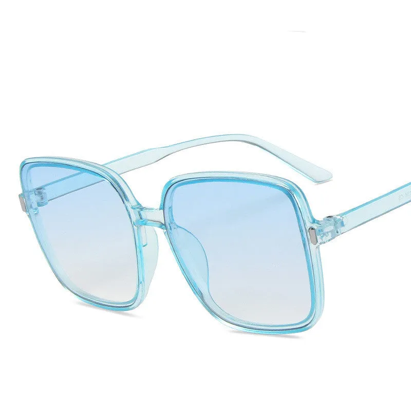 Statement Style Oversized Square Rice Nail Sunglasses, lioness-love