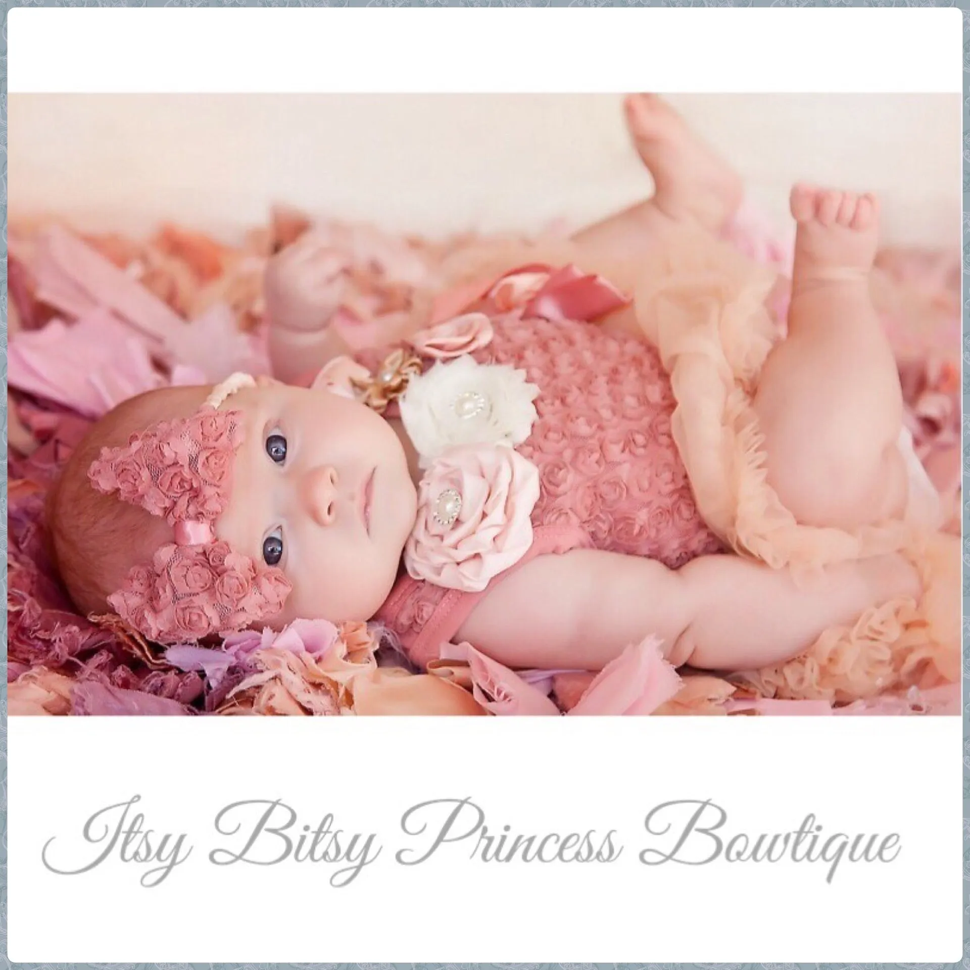 Tea Rose Rosettes Rose Romper