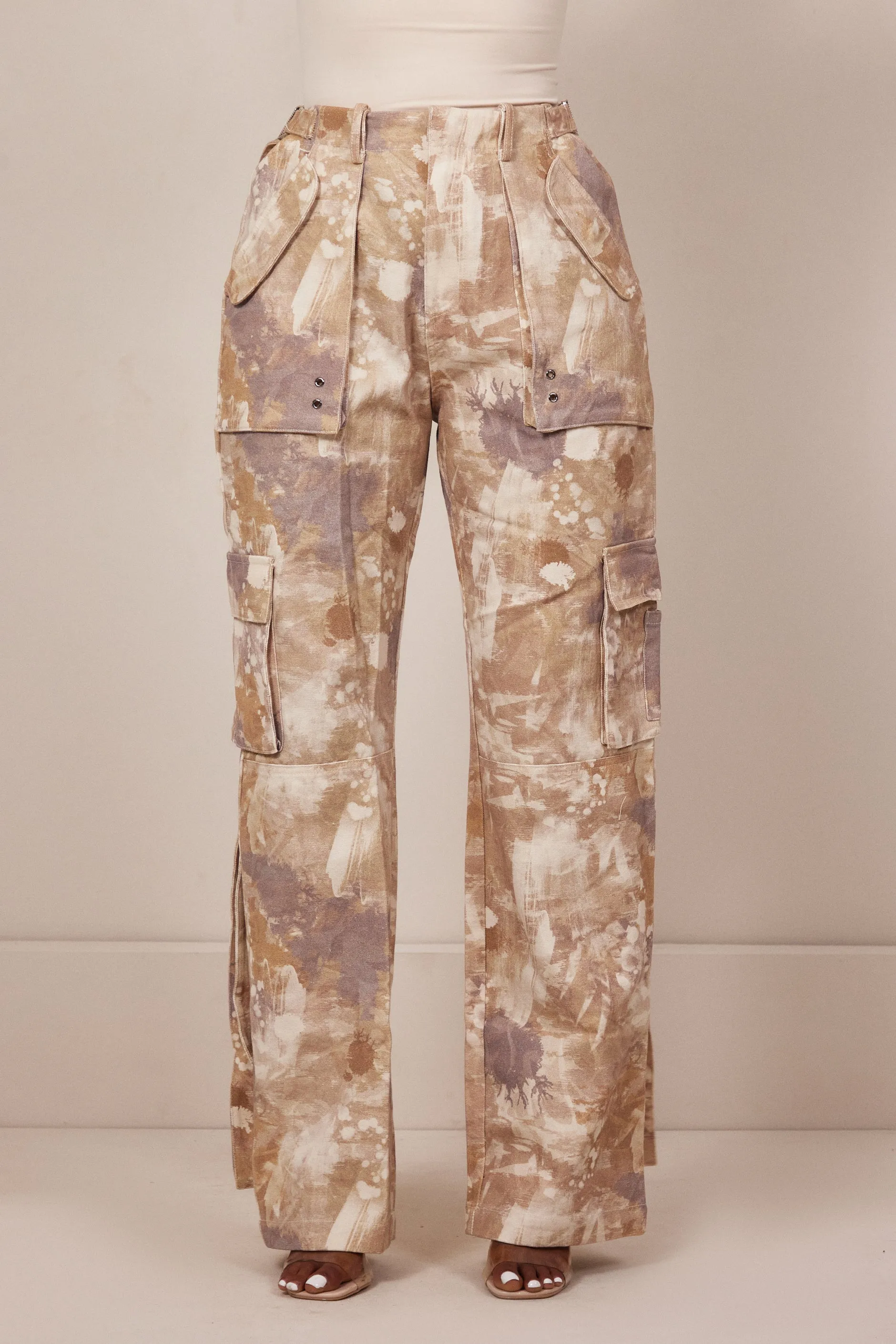 The Mars Camo Cargos - Cream