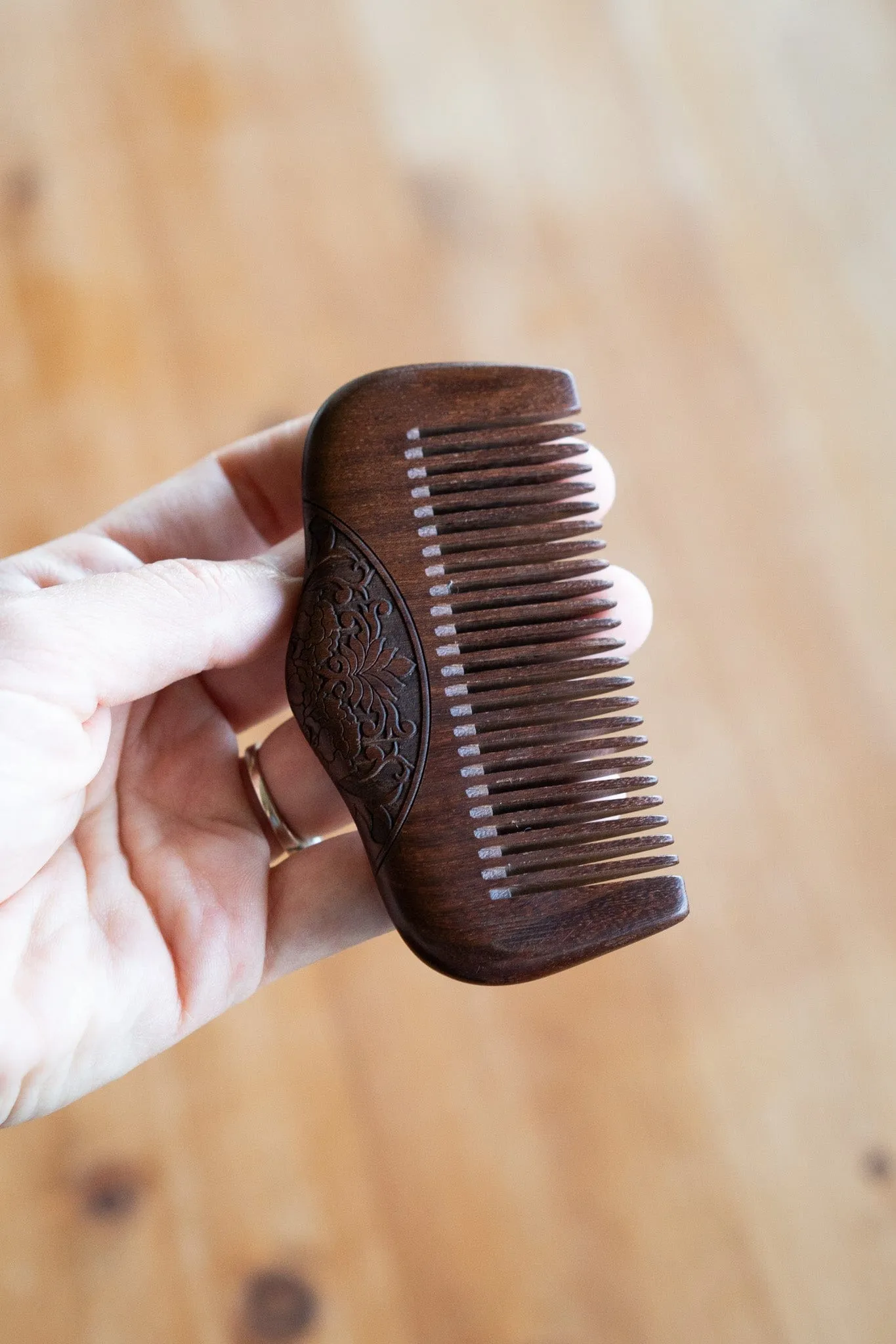 Victoria Wooden Hair Comb