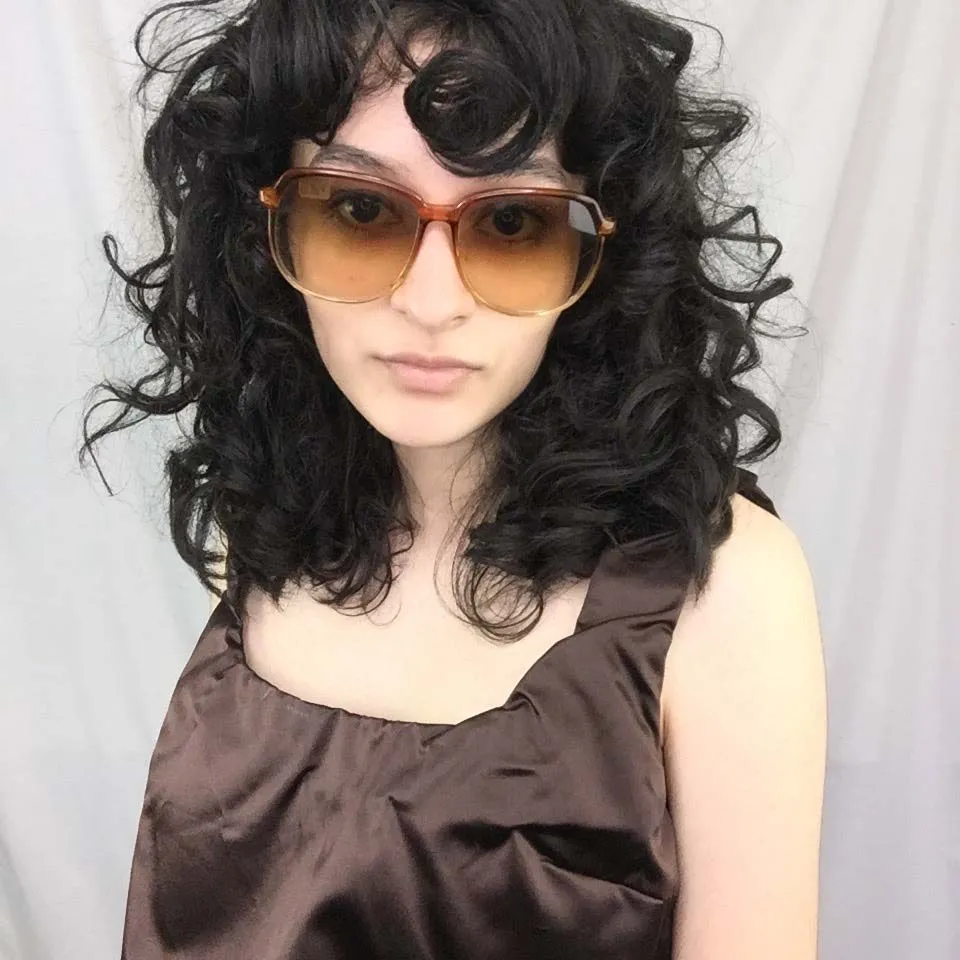 Vintage 1970s 70s| Brown Disco Glam Oversized 2 Tone Gradient Shades Sunglasses